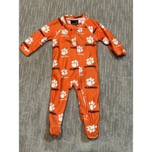 Clemson 0/3m Zippered Sleeper for Baby Unisex